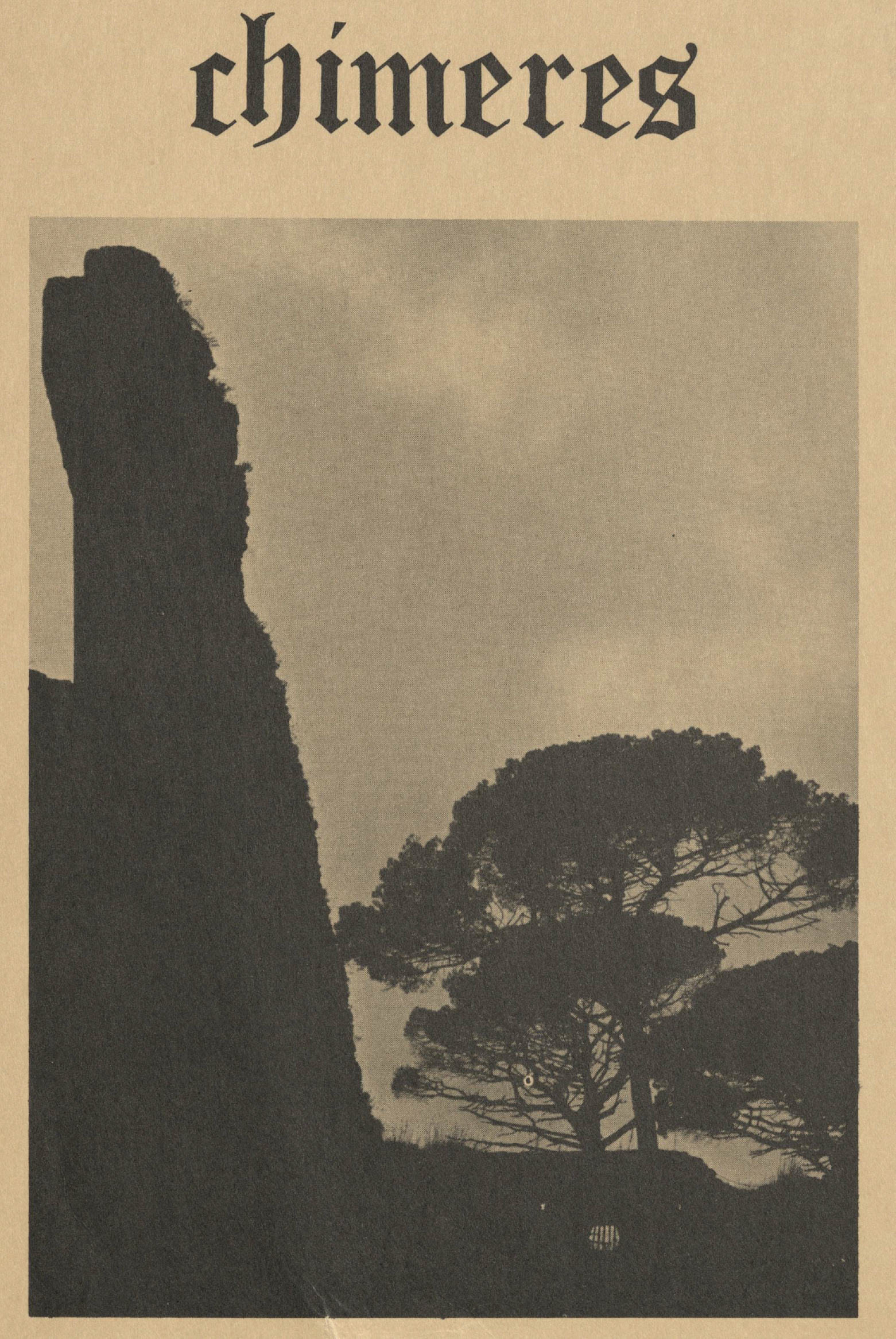 Cover for Chimères, Vol. 8.1, Fall 1974