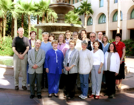 Group photo from 2002 retreat