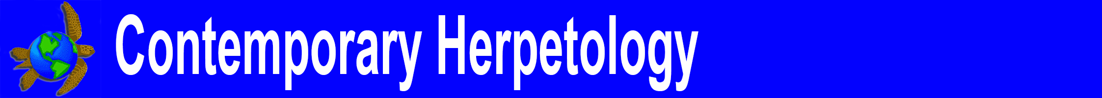 Contemporary Herpetology logo - sea turtle
