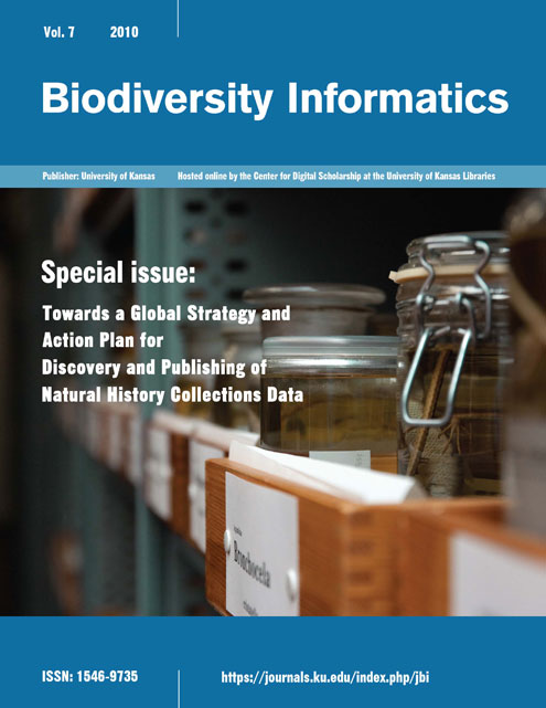 Biodiversity Informatics Vol. 7 2010