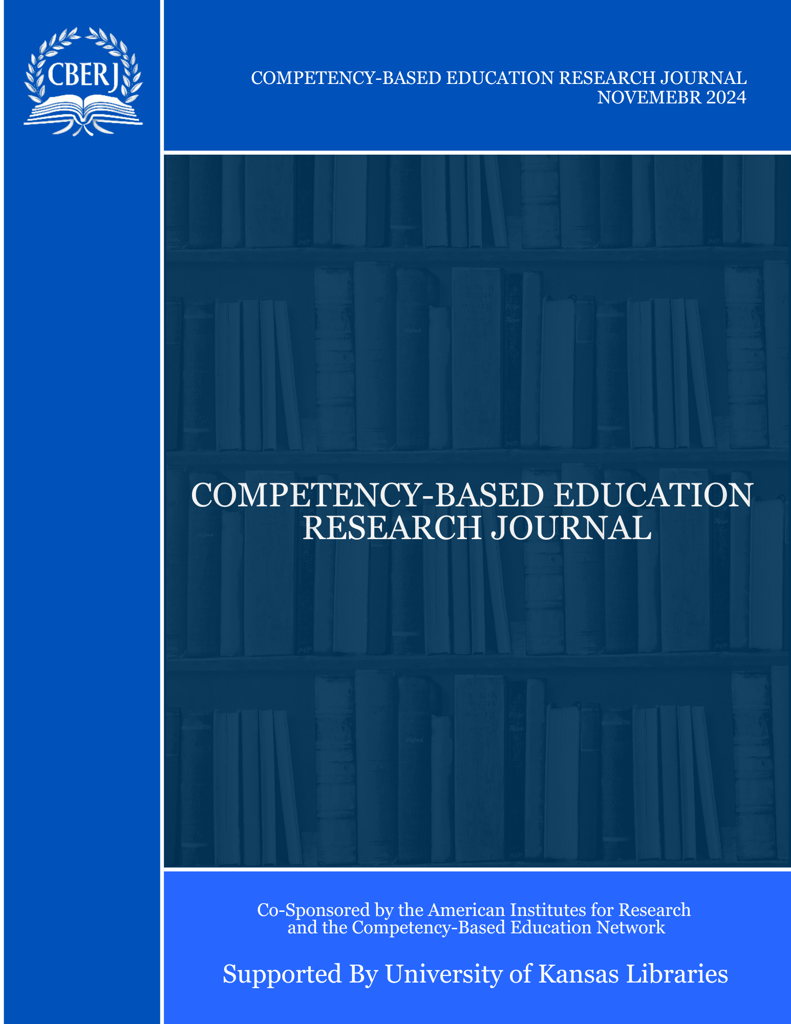 Cover of Competency-based Education Research Journal