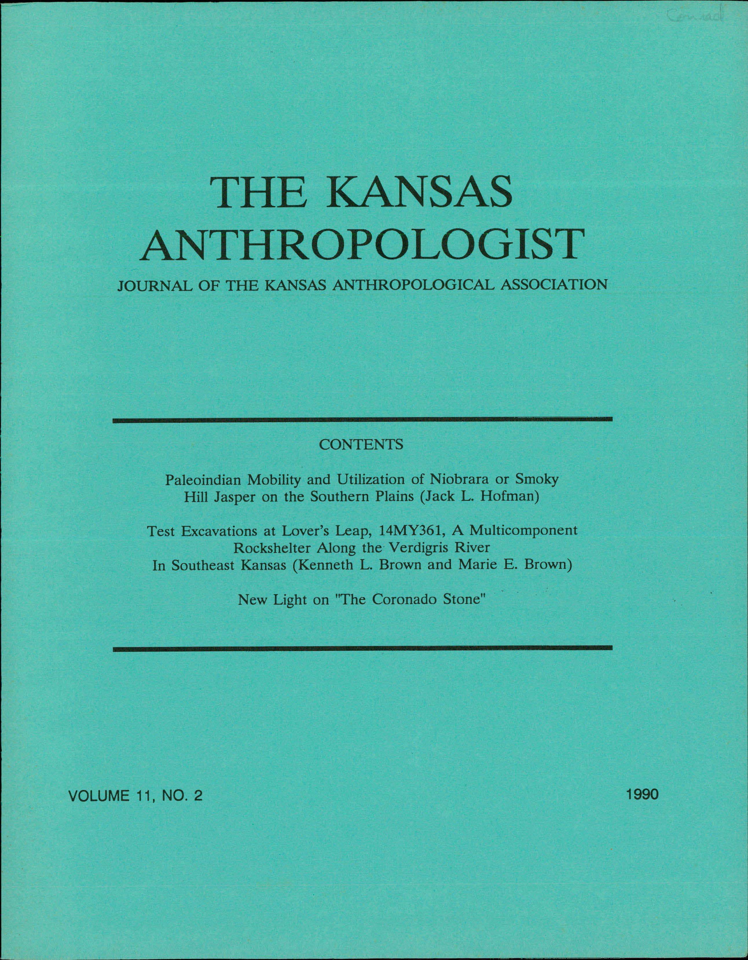 The Kansas Anthropologist cover in teal