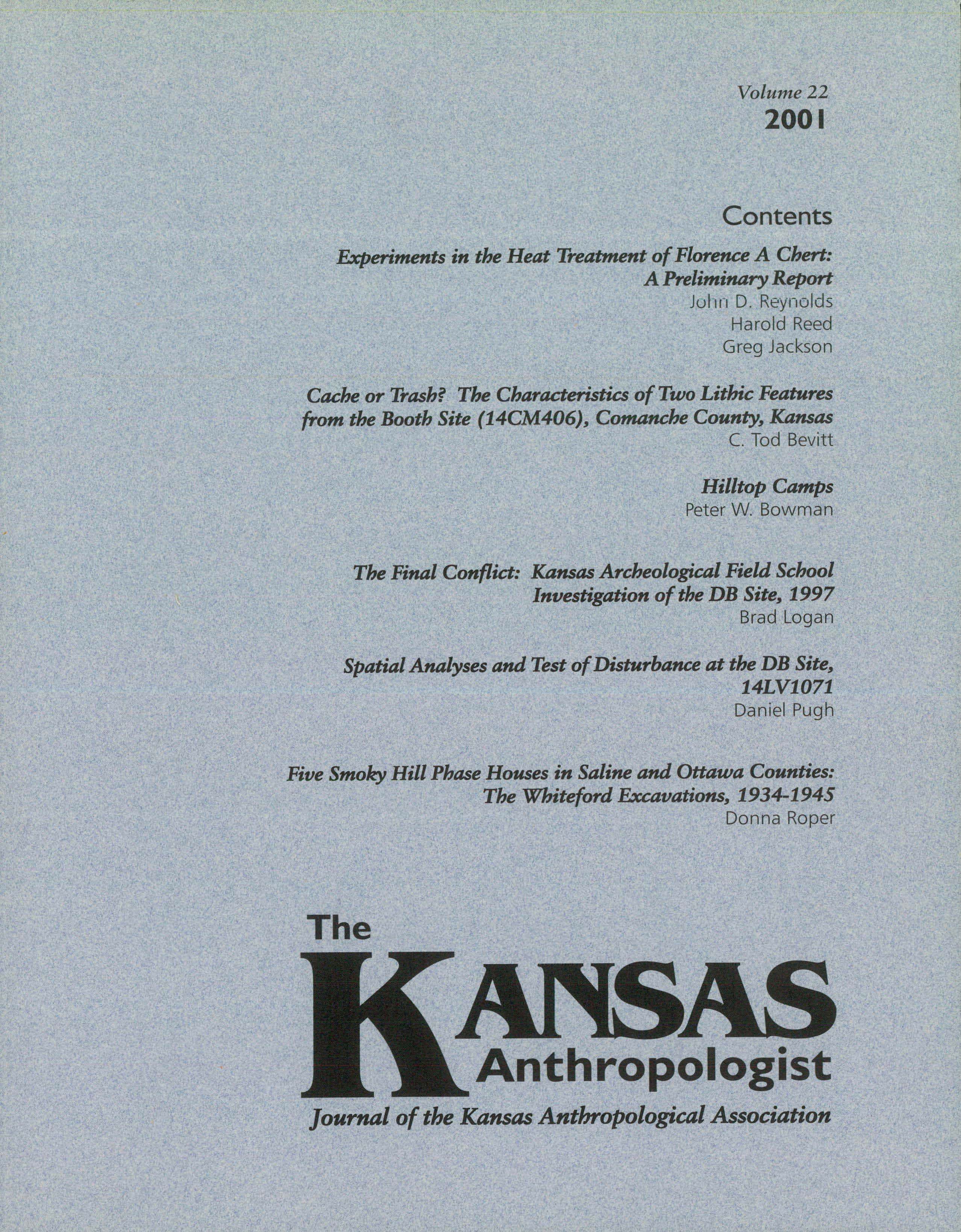 Cover of The Kansas Anthropologist journal